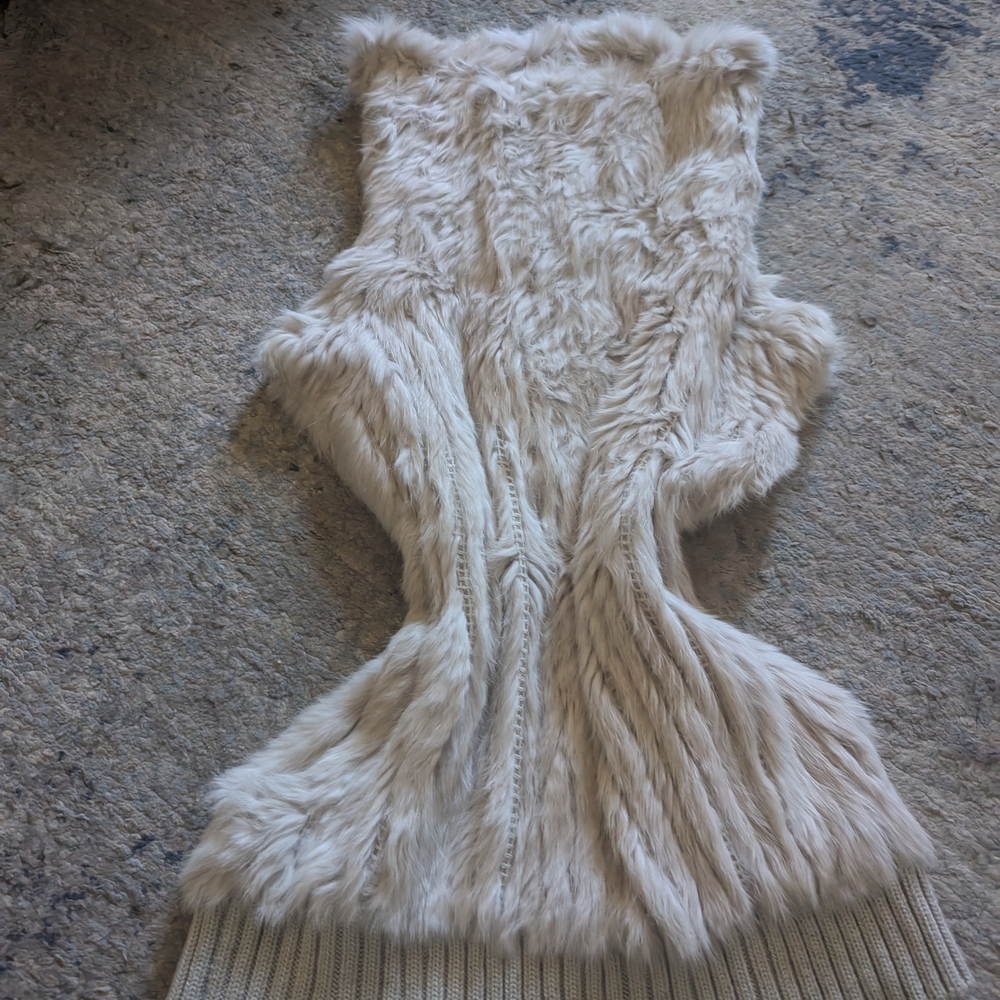Love Token Fur Vest in Cream
